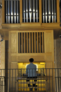 16 Avril 2014 : Orgue et organiste. Messe chrismale. Cath. Sainte Geneviève. Nanterre (92) France.