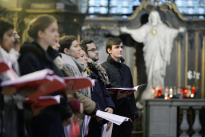 25 novembre 2017 : 2e édition d'Ecclesia Cantic, rassemblement national des étudiants et jeunes professionnels autour du chant liturgique. Eglise Saint Sulpice, Paris (75), France.