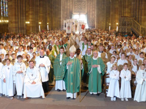 Rassemblement des servants d'autel du diocèse de Strasbourg au mois d'octobre 2018.